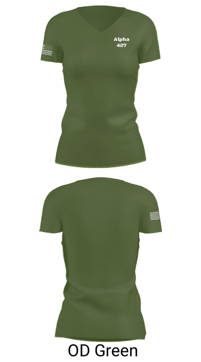 Alpha 427 12804366 Women's Short Sleeve V-neck Shirt - 48