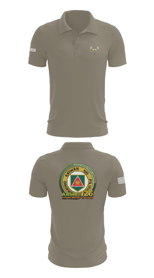 Short Sleeve Performance Polo, 51st Combat Engineers, Army, Teamtime, Team time, sublimation, custom sports apparel, team uniforms, spirit wear, spiritwear, sports uniforms, custom shirts, team store, custom team store, fundraiser sports, apparel fundraiser