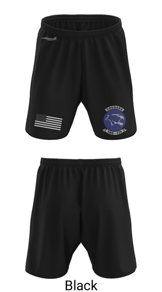 Athletic Shorts With Pockets, VAQ-139 Cougars, Navy, Teamtime, Team time, sublimation, custom sports apparel, team uniforms, spirit wear, spiritwear, sports uniforms, custom shirts, team store, custom team store, fundraiser sports, apparel fundraiser