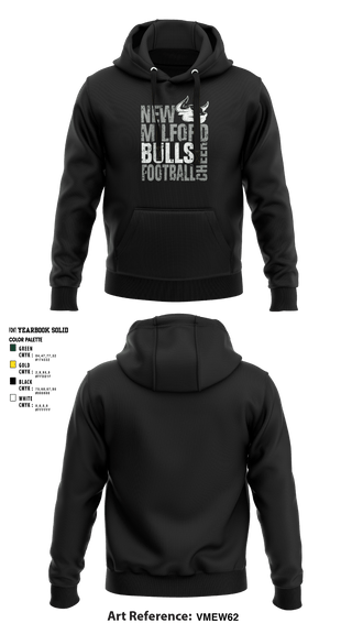 Hoodie, New Milford Bulls Football And Cheerleading, Football, Teamtime, Team time, sublimation, custom sports apparel, team uniforms, spirit wear, spiritwear, sports uniforms, custom shirts, team store, custom team store, fundraiser sports, apparel fundraiser