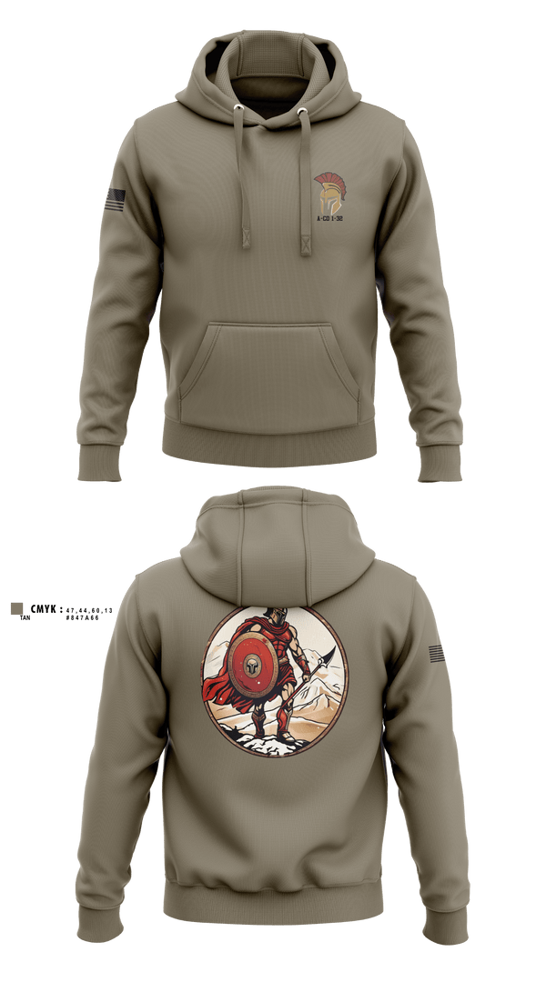 Hoodie, A-CO 1-32, Army, Teamtime, Team time, sublimation, custom sports apparel, team uniforms, spirit wear, spiritwear, sports uniforms, custom shirts, team store, custom team store, fundraiser sports, apparel fundraiser