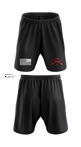 Athletic Shorts With Pockets, 3-509th Parachute Infantry BN Able Nation, , Teamtime, Team time, sublimation, custom sports apparel, team uniforms, spirit wear, spiritwear, sports uniforms, custom shirts, team store, custom team store, fundraiser sports, apparel fundraiser