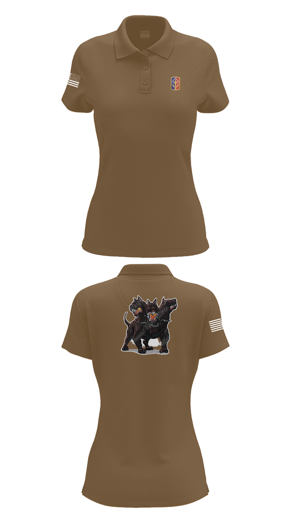 Women's Short Sleeve Performance Polo, 1-174th ADA RGT, , Teamtime, Team time, sublimation, custom sports apparel, team uniforms, spirit wear, spiritwear, sports uniforms, custom shirts, team store, custom team store, fundraiser sports, apparel fundraiser