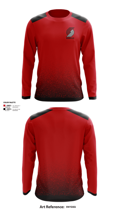 Blazers elite 55481692 Long Sleeve Performance Shirt - 1