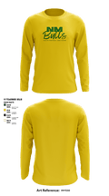 New Milford Bulls Football And Cheerleading 19489077 Long Sleeve Performance Shirt - 16