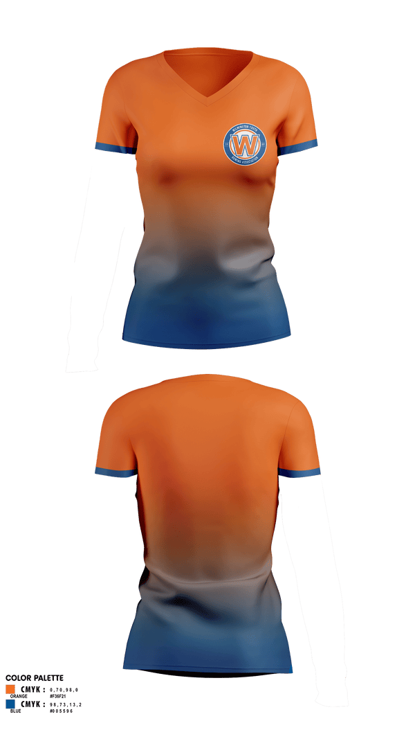 Women's Short Sleeve Vneck Shirt, Grand Forks Youth Hockey Association, Ice Hockey, Teamtime, Team time, sublimation, custom sports apparel, team uniforms, spirit wear, spiritwear, sports uniforms, custom shirts, team store, custom team store, fundraiser sports, apparel fundraiser