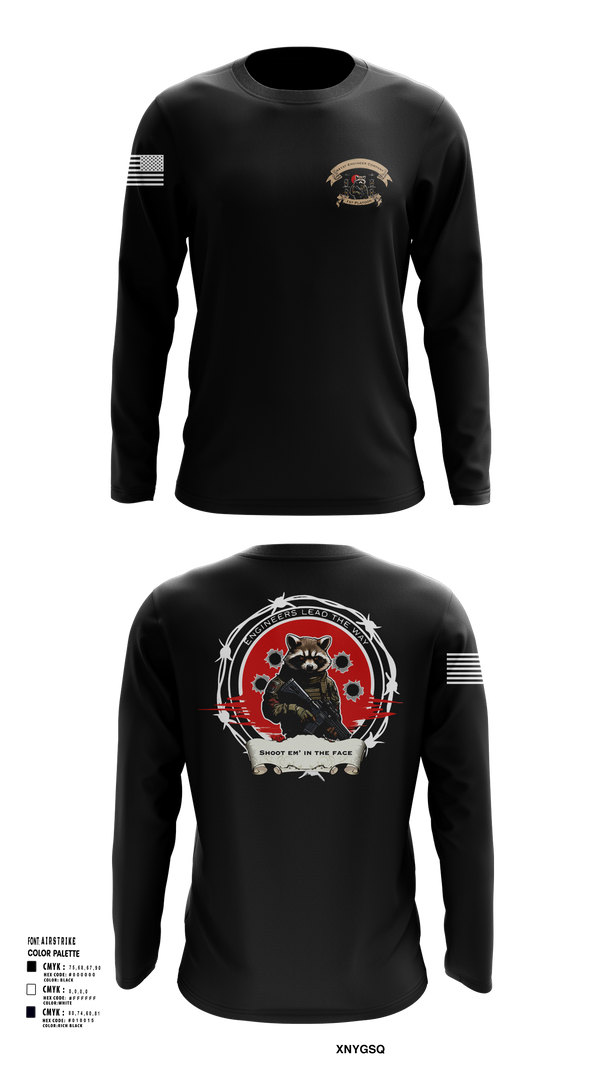 Long Sleeve Performance Shirt, 441st Engineer Company, Army, Teamtime, Team time, sublimation, custom sports apparel, team uniforms, spirit wear, spiritwear, sports uniforms, custom shirts, team store, custom team store, fundraiser sports, apparel fundraiser