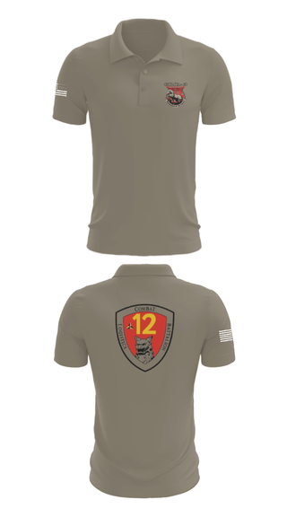 Short Sleeve Performance Polo, CLB 12, Marines, Teamtime, Team time, sublimation, custom sports apparel, team uniforms, spirit wear, spiritwear, sports uniforms, custom shirts, team store, custom team store, fundraiser sports, apparel fundraiser