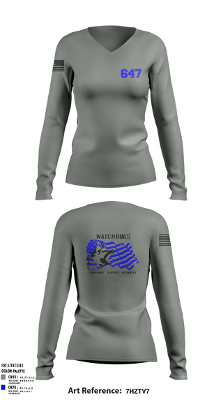 Women's Long Sleeve Vneck Shirt, 647, Police, Teamtime, Team time, sublimation, custom sports apparel, team uniforms, spirit wear, spiritwear, sports uniforms, custom shirts, team store, custom team store, fundraiser sports, apparel fundraiser