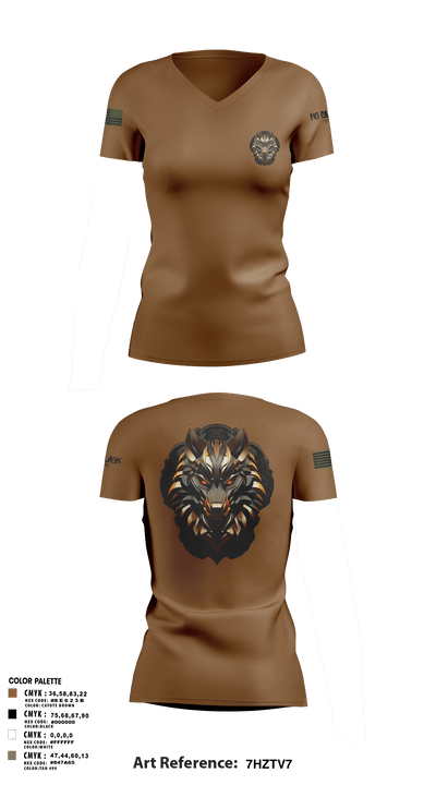 501st BSB 21749910 Women's Short Sleeve V-neck Shirt - 9