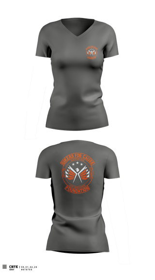 Women's Short Sleeve Vneck Shirt, Bikers For Cause Foundation, , Teamtime, Team time, sublimation, custom sports apparel, team uniforms, spirit wear, spiritwear, sports uniforms, custom shirts, team store, custom team store, fundraiser sports, apparel fundraiser