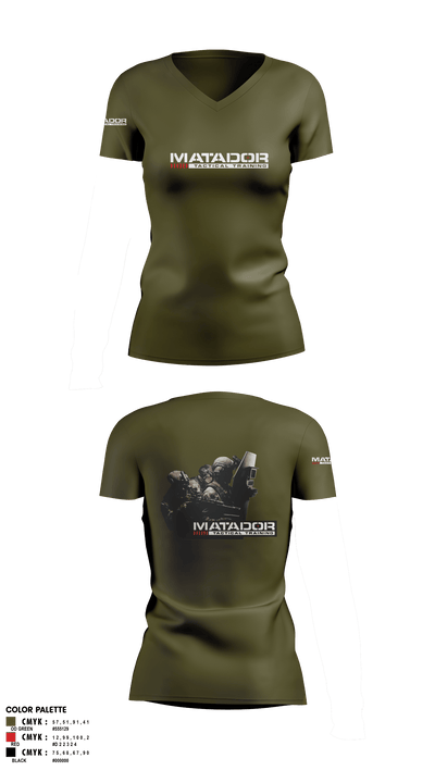 undefined Women's Short Sleeve V-neck Shirt - 3