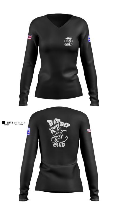 3rd PLT Bad Boys3rd PLT Bad Boys 89971992 Women's Long Sleeve V-neck Shirt - 1