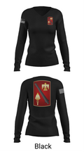 HHB 45 FAB 16448971 Women's Long Sleeve V-neck Shirt - 35
