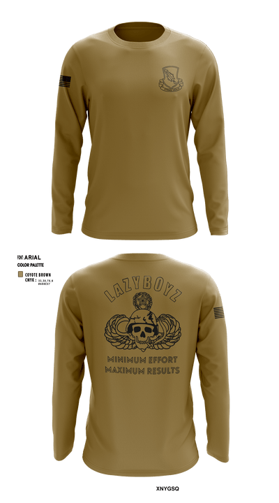 LAZY HELLDIVER 74477476 Long Sleeve Performance Shirt - 3