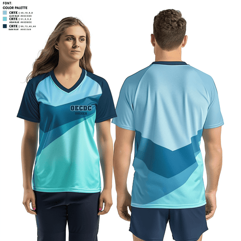 Women's Short Sleeve Vneck Shirt, OECDC, Men's Soccer, Teamtime, Team time, sublimation, custom sports apparel, team uniforms, spirit wear, spiritwear, sports uniforms, custom shirts, team store, custom team store, fundraiser sports, apparel fundraiser