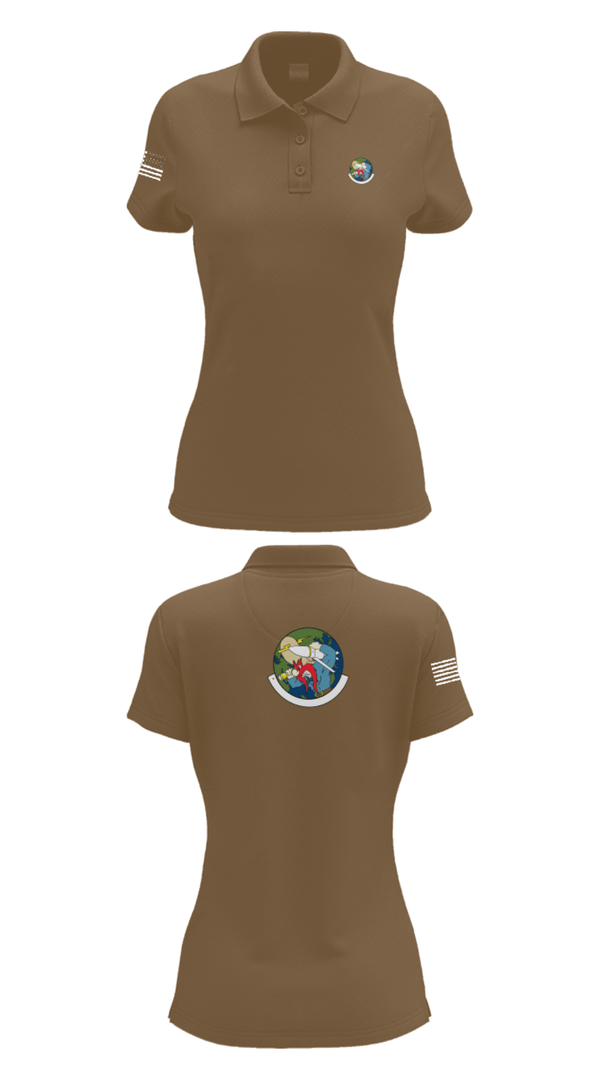 Women's Short Sleeve Performance Polo, 20th Intelligence Squadron, Air Force, Teamtime, Team time, sublimation, custom sports apparel, team uniforms, spirit wear, spiritwear, sports uniforms, custom shirts, team store, custom team store, fundraiser sports, apparel fundraiser