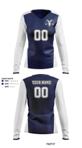 Rochester Area High School Volleyball 31192542 Women's Long Sleeve V-neck Shirt - 41