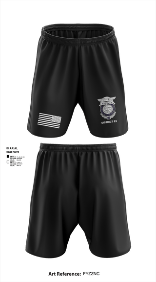 Athletic Shorts With Pockets, District E5, Police, Teamtime, Team time, sublimation, custom sports apparel, team uniforms, spirit wear, spiritwear, sports uniforms, custom shirts, team store, custom team store, fundraiser sports, apparel fundraiser