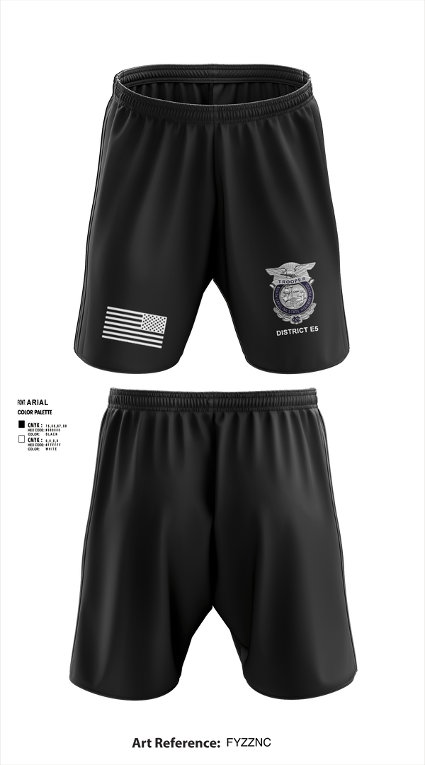 Athletic Shorts With Pockets, District E5, Police, Teamtime, Team time, sublimation, custom sports apparel, team uniforms, spirit wear, spiritwear, sports uniforms, custom shirts, team store, custom team store, fundraiser sports, apparel fundraiser
