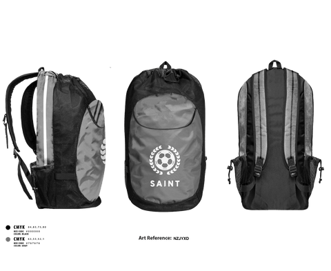 Gear Bag, Saint, Men's Soccer, Teamtime, Team time, sublimation, custom sports apparel, team uniforms, spirit wear, spiritwear, sports uniforms, custom shirts, team store, custom team store, fundraiser sports, apparel fundraiser