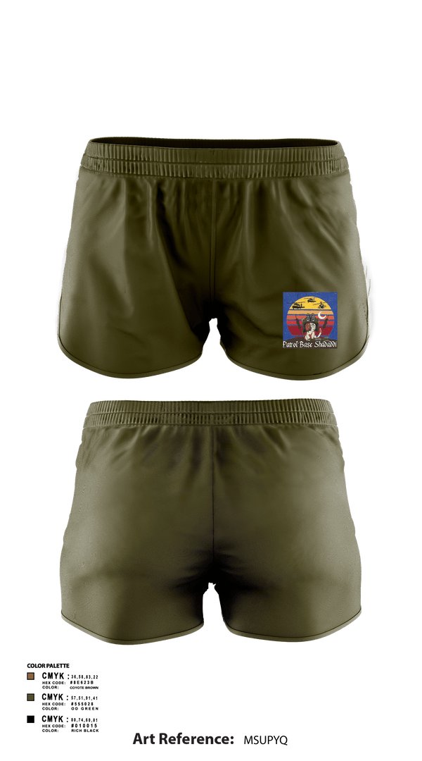 Women's Shorts, TF Wolverine, Army, Teamtime, Team time, sublimation, custom sports apparel, team uniforms, spirit wear, spiritwear, sports uniforms, custom shirts, team store, custom team store, fundraiser sports, apparel fundraiser