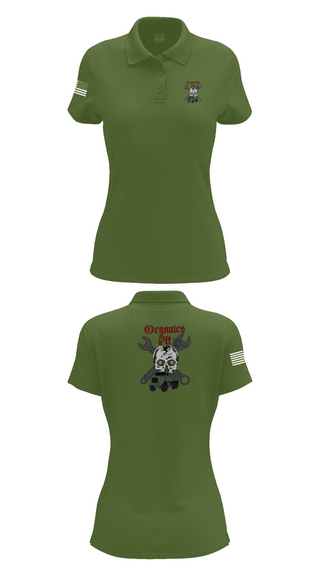 Women's Short Sleeve Performance Polo, Organics plt, Marines, Teamtime, Team time, sublimation, custom sports apparel, team uniforms, spirit wear, spiritwear, sports uniforms, custom shirts, team store, custom team store, fundraiser sports, apparel fundraiser
