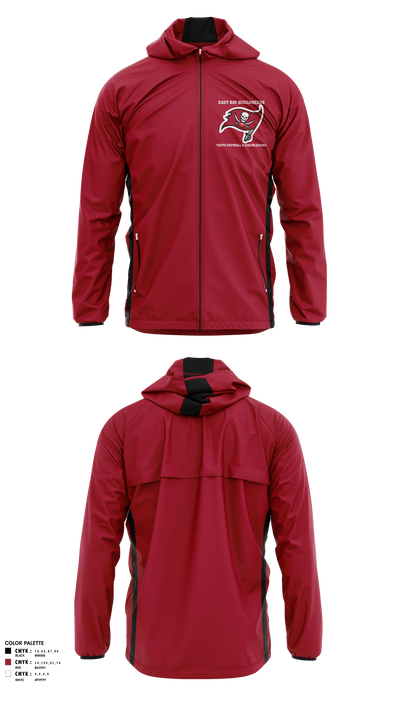 East Bay Buccaneers Youth Football & Cheerleading 62610501 Windbreaker - 1