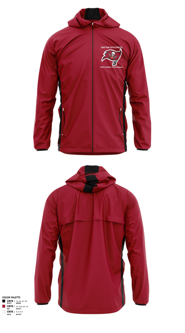 Windbreaker, East Bay Buccaneers Youth Football & Cheerleading, Football, Teamtime, Team time, sublimation, custom sports apparel, team uniforms, spirit wear, spiritwear, sports uniforms, custom shirts, team store, custom team store, fundraiser sports, apparel fundraiser
