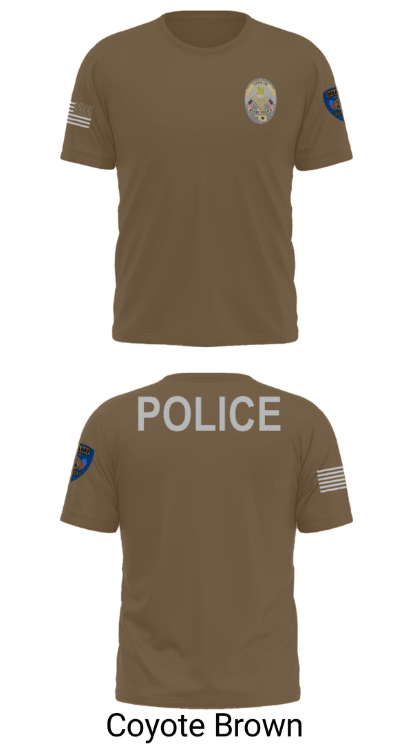 Short Sleeve Performance Shirt, Miami Police Department, Police, Teamtime, Team time, sublimation, custom sports apparel, team uniforms, spirit wear, spiritwear, sports uniforms, custom shirts, team store, custom team store, fundraiser sports, apparel fundraiser