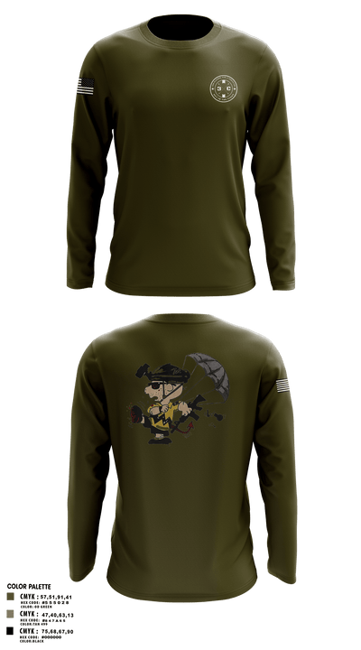 3rd Platoon, CCo, 1-508th PIR 77513198 Long Sleeve Performance Polo - 5