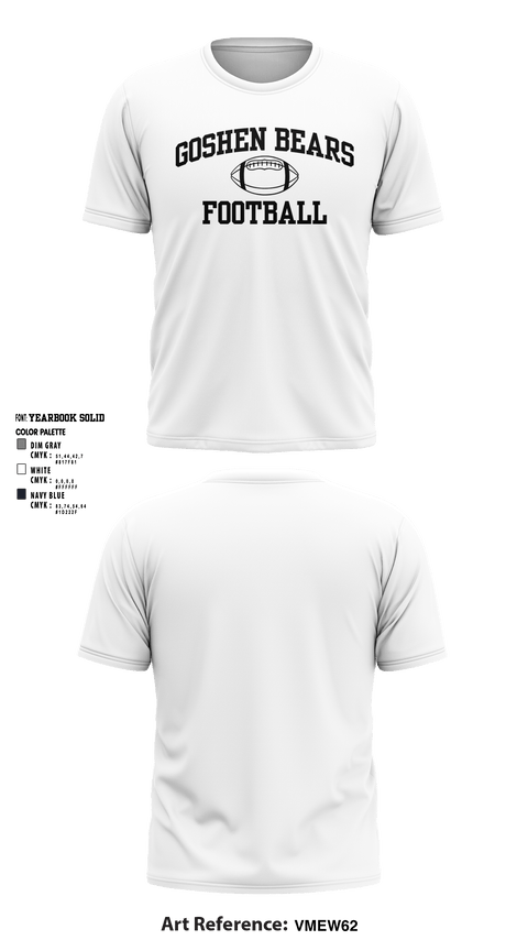 Short Sleeve Performance Shirt, Goshen Bears, Football, Teamtime, Team time, sublimation, custom sports apparel, team uniforms, spirit wear, spiritwear, sports uniforms, custom shirts, team store, custom team store, fundraiser sports, apparel fundraiser