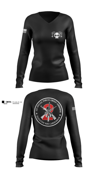 Women's Long Sleeve Vneck Shirt, 1223, , Teamtime, Team time, sublimation, custom sports apparel, team uniforms, spirit wear, spiritwear, sports uniforms, custom shirts, team store, custom team store, fundraiser sports, apparel fundraiser