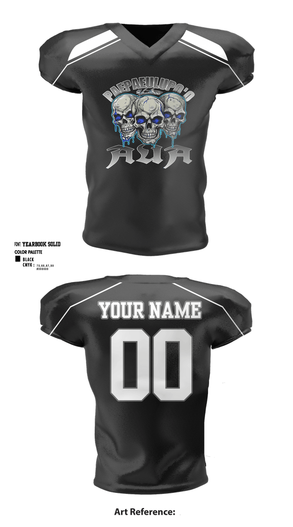 Football Jersey, Paepaeulupoo, Football, Teamtime, Team time, sublimation, custom sports apparel, team uniforms, spirit wear, spiritwear, sports uniforms, custom shirts, team store, custom team store, fundraiser sports, apparel fundraiser