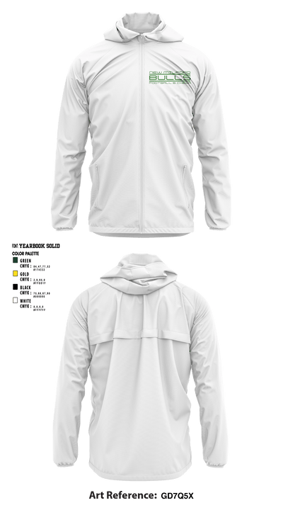 New Milford Bulls Football And Cheerleading 19489077 Windbreaker - 11
