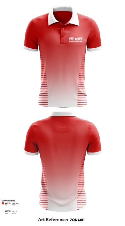 Red wave 12776607 Short Sleeve Performance Polo - 1