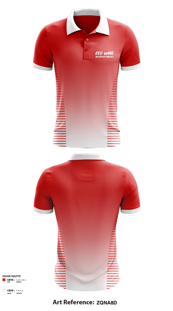 Short Sleeve Performance Polo, Red wave, Women's Basketball, Teamtime, Team time, sublimation, custom sports apparel, team uniforms, spirit wear, spiritwear, sports uniforms, custom shirts, team store, custom team store, fundraiser sports, apparel fundraiser