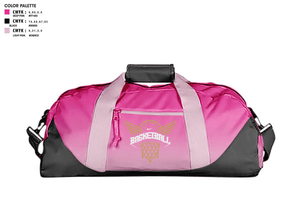 Duffle Bag, Midwest elite, Women's Basketball, Teamtime, Team time, sublimation, custom sports apparel, team uniforms, spirit wear, spiritwear, sports uniforms, custom shirts, team store, custom team store, fundraiser sports, apparel fundraiser