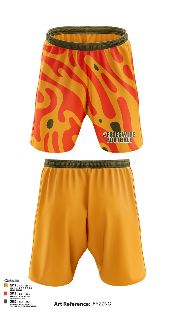 Athletic Shorts With Pockets, #FreeSwipe, Football, Teamtime, Team time, sublimation, custom sports apparel, team uniforms, spirit wear, spiritwear, sports uniforms, custom shirts, team store, custom team store, fundraiser sports, apparel fundraiser