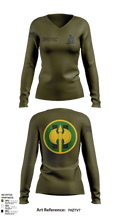 11th Military Police Brigade HHC 84813461 Women's Long Sleeve V-neck Shirt - 1