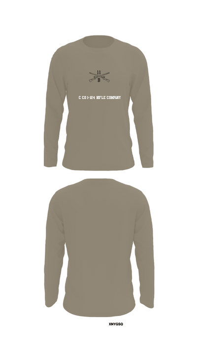 C Co 1-124 Rifle Company 57736053 Long Sleeve Performance Shirt - 69