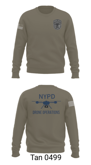 Crew Neck Sweatshirt, NYPD TARU, Police, Teamtime, Team time, sublimation, custom sports apparel, team uniforms, spirit wear, spiritwear, sports uniforms, custom shirts, team store, custom team store, fundraiser sports, apparel fundraiser