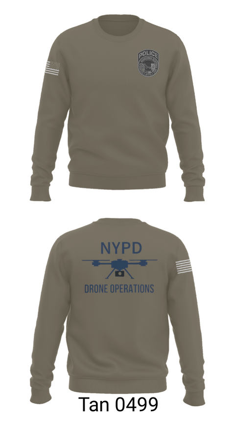 Crew Neck Sweatshirt, NYPD TARU, Police, Teamtime, Team time, sublimation, custom sports apparel, team uniforms, spirit wear, spiritwear, sports uniforms, custom shirts, team store, custom team store, fundraiser sports, apparel fundraiser
