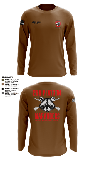 Long Sleeve Performance Shirt, Charger Co. / 2-112th Infantry Battalion, National Guard, Teamtime, Team time, sublimation, custom sports apparel, team uniforms, spirit wear, spiritwear, sports uniforms, custom shirts, team store, custom team store, fundraiser sports, apparel fundraiser