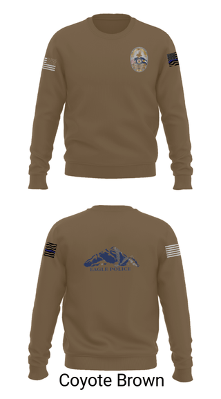 Crew Neck Sweatshirt, Eagle Police Department, Police, Teamtime, Team time, sublimation, custom sports apparel, team uniforms, spirit wear, spiritwear, sports uniforms, custom shirts, team store, custom team store, fundraiser sports, apparel fundraiser