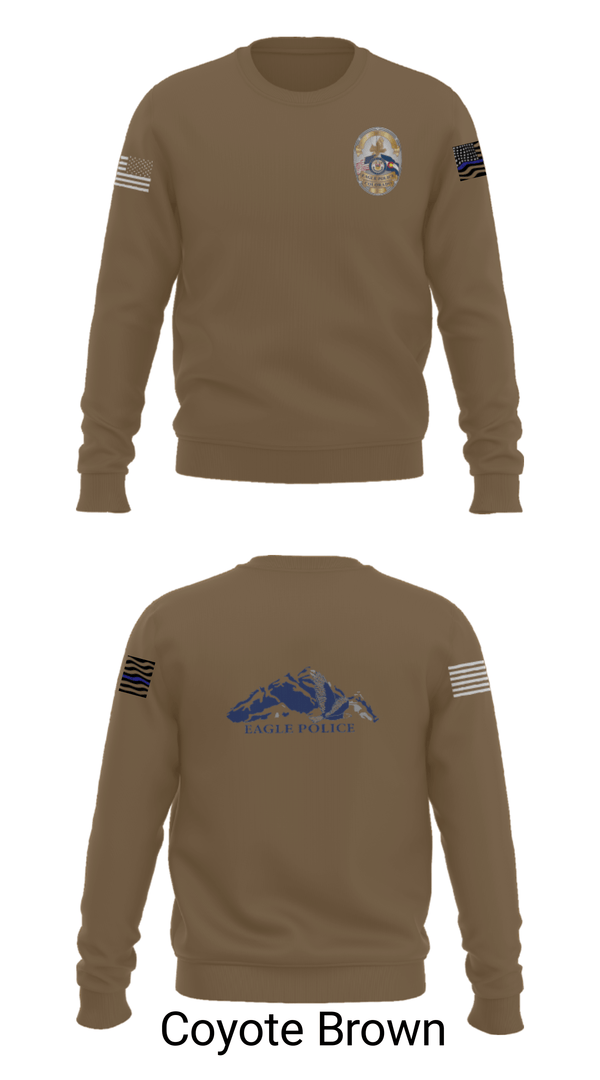 Crew Neck Sweatshirt, Eagle Police Department, Police, Teamtime, Team time, sublimation, custom sports apparel, team uniforms, spirit wear, spiritwear, sports uniforms, custom shirts, team store, custom team store, fundraiser sports, apparel fundraiser