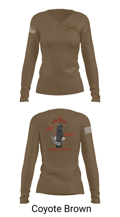 217th MP CO 3rd platoon Iraq 09-10 88609784 Women's Long Sleeve V-neck Shirt - 17
