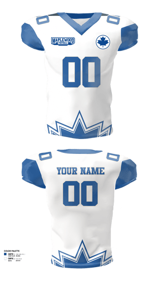 Football Jersey, Maplewood Football, Football, Teamtime, Team time, sublimation, custom sports apparel, team uniforms, spirit wear, spiritwear, sports uniforms, custom shirts, team store, custom team store, fundraiser sports, apparel fundraiser