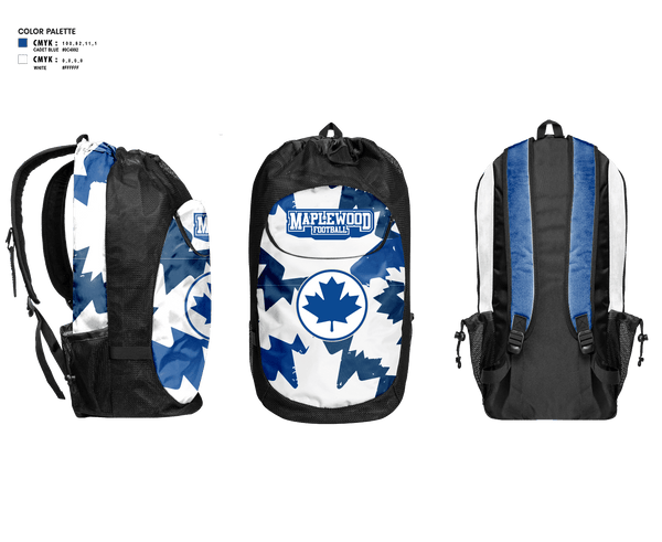 Gear Bag, Maplewood Football, Football, Teamtime, Team time, sublimation, custom sports apparel, team uniforms, spirit wear, spiritwear, sports uniforms, custom shirts, team store, custom team store, fundraiser sports, apparel fundraiser