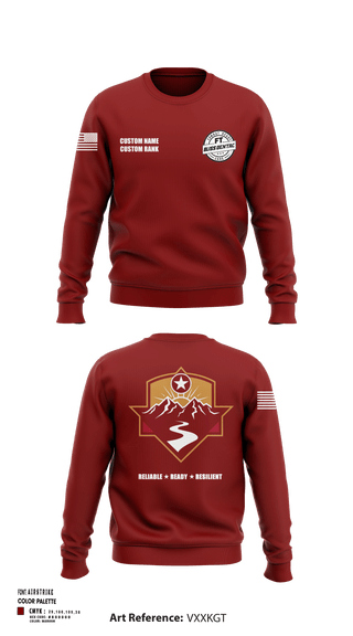 Crew Neck Sweatshirt, Fort Bliss DENTAC, Army, Teamtime, Team time, sublimation, custom sports apparel, team uniforms, spirit wear, spiritwear, sports uniforms, custom shirts, team store, custom team store, fundraiser sports, apparel fundraiser